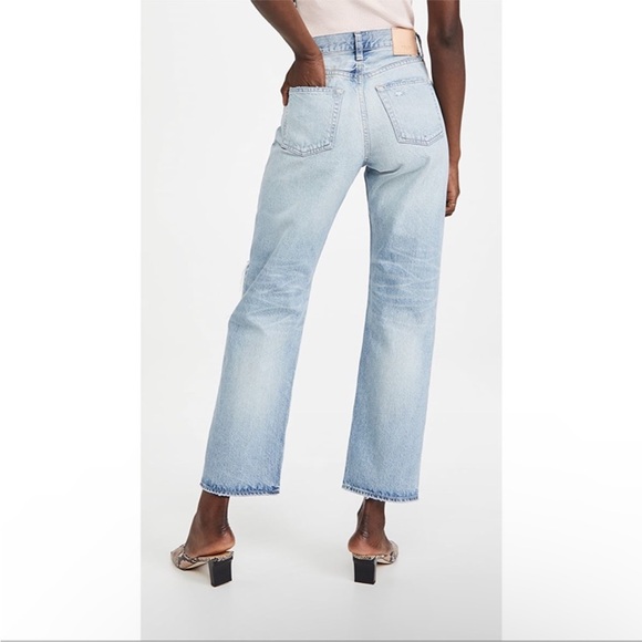 MOUSSY Vintage Teaneck Wide Straight Distressed Jeans - 31 - Picture 3 of 10